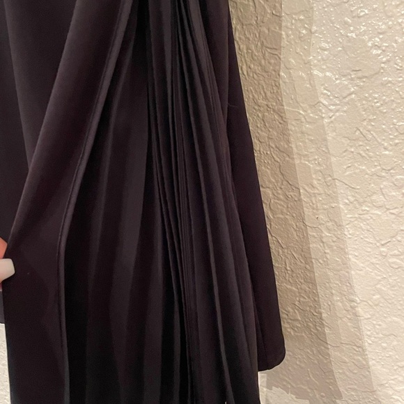 White House Black Market Woman’s Black Long Flutter Sleeve Top size smalll - Picture 6 of 16